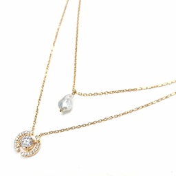 [COCHANEL] COLLIER 2 RANGS 1 KEISHI ET DOUBLE C - plaqué or