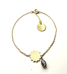 [BRENS1K] Bracelet Enfant Plaqué Or Soleil 1 Keishi