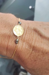 [BRFP2K] Bracelet Plaqué Or Fleur Pastille 2 keishis