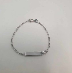 [IDBBA2] Gourmette argent rodhié bébé