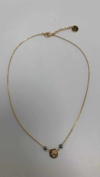 [COENFPG2] Collier plaqué or fleurs + 2 keishis