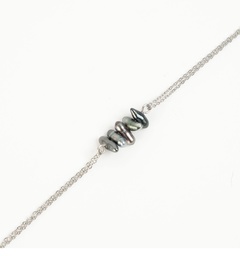 [GFBR48A] Bracelet multi chaines acier inoxydable 5 keishis