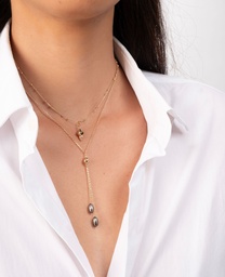 [TOIMOI2K] COLLIER PLAQUE OR TOI ET MOI + 2 KEISHIS