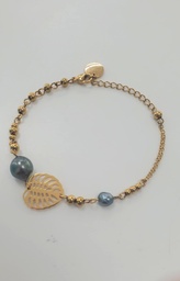 [APEDORE] BRACELET ACIER DORE APE NEW