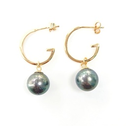 [PCRP] PETITES CREOLES PERLE - PLAQUE OR