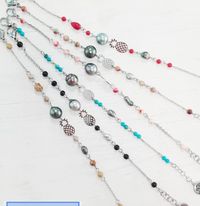 Bracelet ananas pierres N/L/T/R/B/RG/MLTI