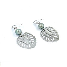 [AP2BO2] Boucles d'oreilles grand Ape new, perles de Tahiti