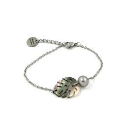 [AP3BRNP] BRACELET ape nacre &amp; Perle