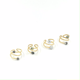Bague martelée Toi&amp;Moi Keishis