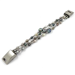 [CHBMR3] Bracelet manchette 3 rangs