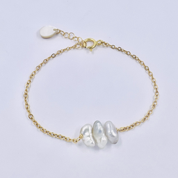 [CRPLBR] Bracelet plaqué or 3 keishis