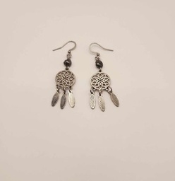 [DRBOK] Boucles d'oreille ACIER dreamcatcher keishis